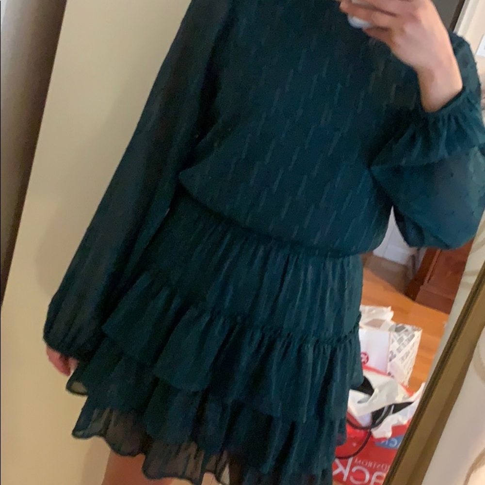 Emerald green Express dress